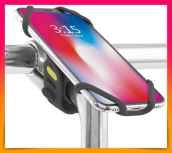 Bike Tie Pro 2 自転車 スマホホルダー 横型 黒 バイク 携帯ホルダー 軽量