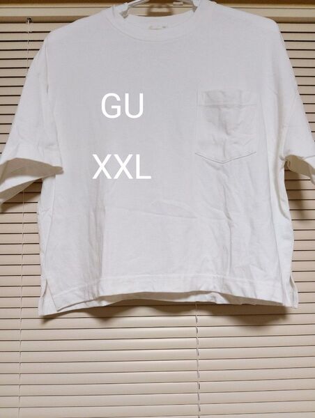 GU コットン Tシャツ 半袖ポケットTシャツ XXL レディース