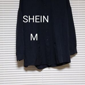 SHEIN 黒シャツ レディース