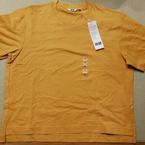 未使用品 ユニクロエアリズムコットン オーバーサイズ クルーネックT 半袖