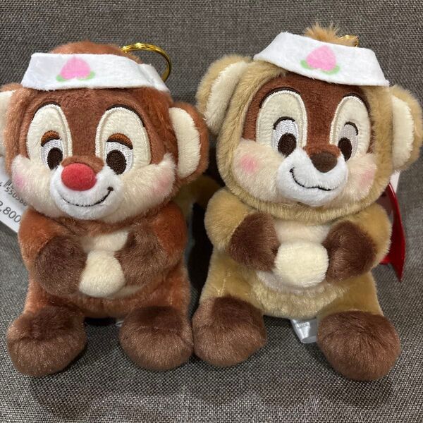 ディズニーストア 岡山限定 チップ デール プラッシュキーチェーン 桃太郎 鬼