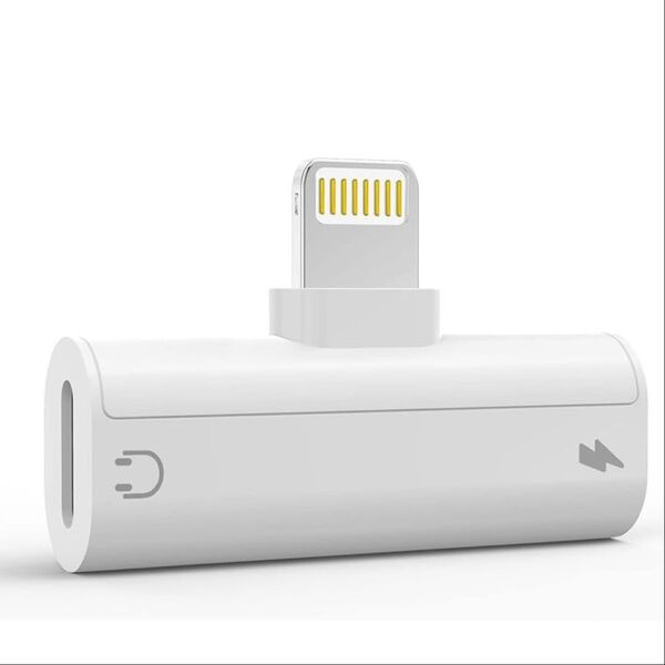 iphoneイヤホン変換アダプタ ライトニング 2in1 接続ケーブル