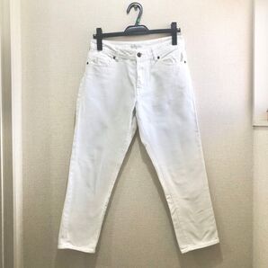 earth アース ズボン ジーパン 白 パンツ M デニム ホワイト ジーンズ