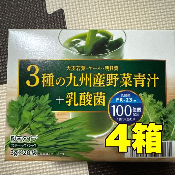 3種の九州産野菜青汁+乳酸菌 4箱