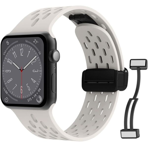コンパチブル Apple Watch バンド MoKo 41mm 対応 シリコン製 取り替えベルト交換用