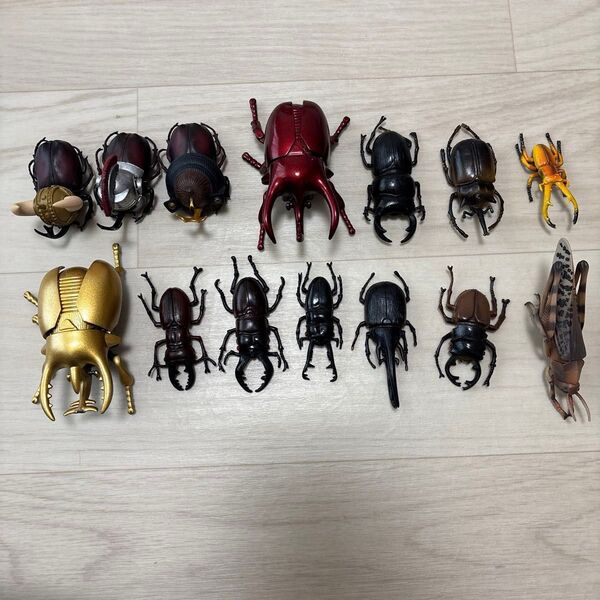 クワガタ カブトムシ バッタ フィギュア おもちゃ セット まとめ売り