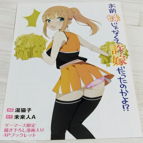 お前妹じゃなくて許嫁だったのかよ!? 4 ゲーマーズ限定 描き下ろし漫画入り4Pブックレット 新品未読品