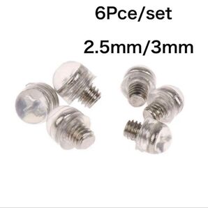 ネジタイプ ヒットポイント ヒットゴム2.5mm / 3mm ハサミゴム 6個