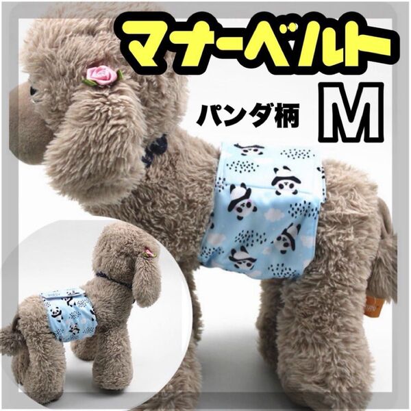 ぱんだ M マナーバンド マナーベルト マナーウェア 猫服 犬の服 オス マナーパンツ わんこ服