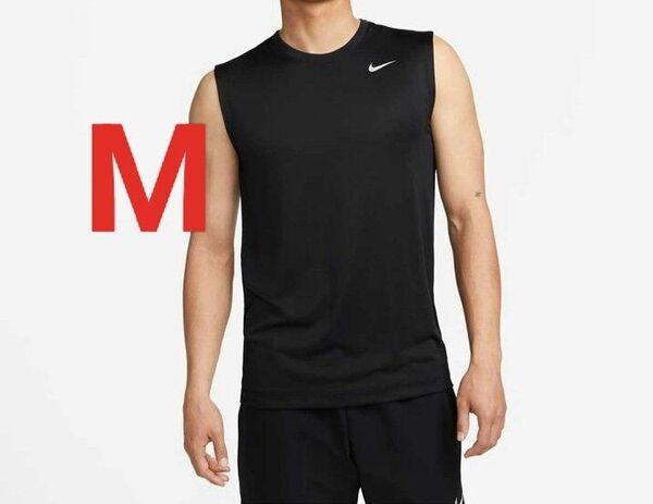 ナイキ タンクトップ スリーブレス ノースリーブ Tシャツ ブラック 黒 M