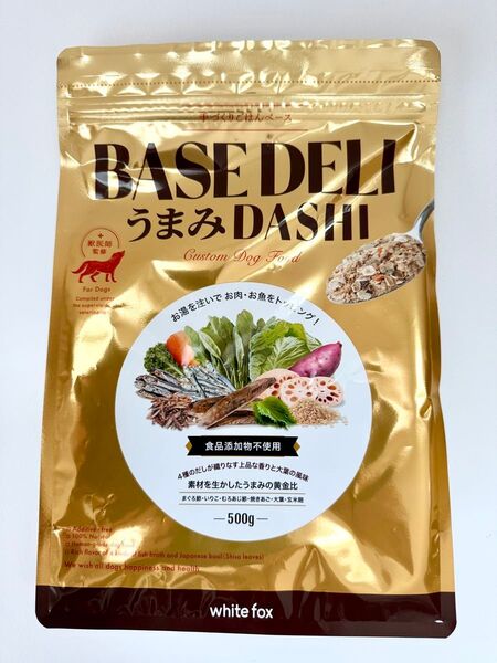 【新商品】ベースデリ うまみだし 500g×1袋 おやつ トッピング 手作りごはん 犬 ドッグ