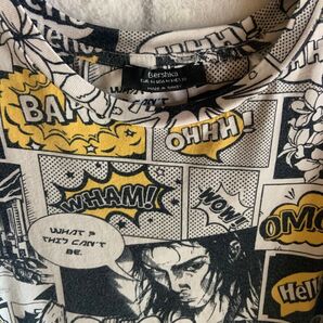 Bershka コミック柄 Tシャツアメリカビンテージ輸入品