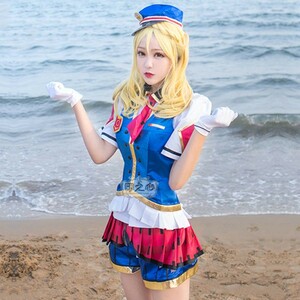 cos6670工場直販 高品質 実物撮影 ラブライブ サンシャイン HAPPY PARTY TRAIN 小原鞠莉 コスプレ衣装