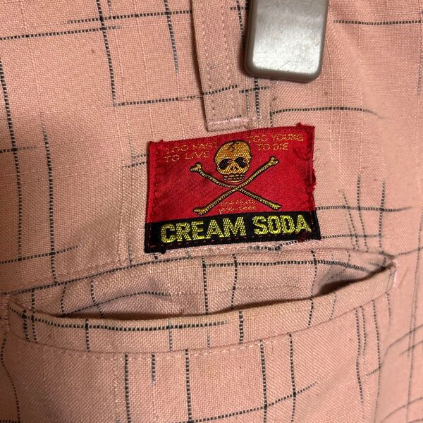 80s 当時物 CREAM SODA クリームソーダ 金タグ ロカビリーパンツ