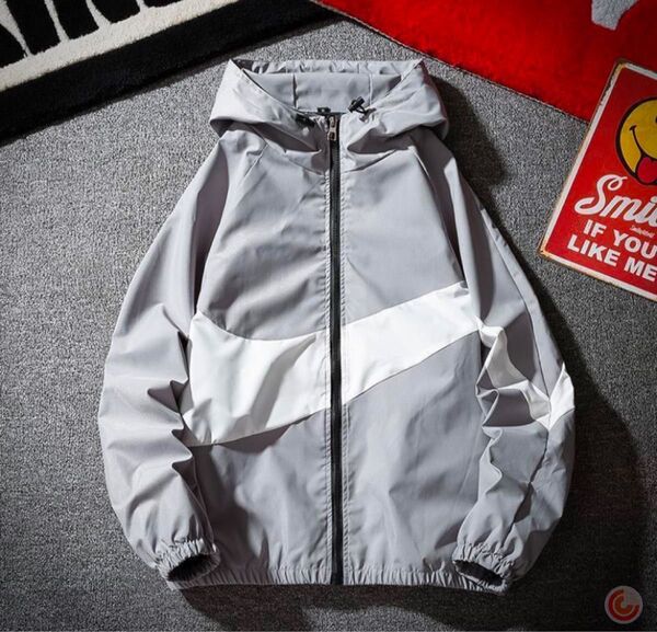 マウンテンパーカー ナイロンパーカー 2XL グレー