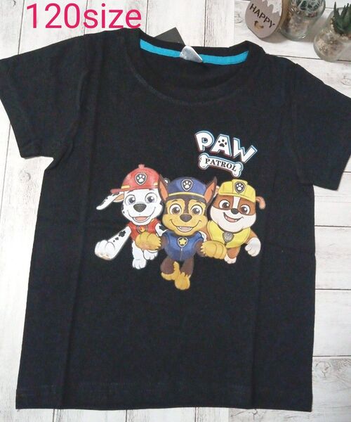 パウパトロール Tシャツ 半袖 120 BLACK Part5