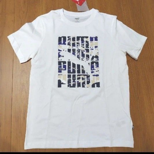 新品タグ付き未使用品PUMAプーマ半袖TシャツLサイズ 白トレーニングウェア