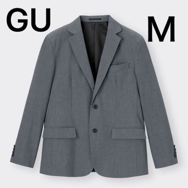 GU ジーユー ウォッシャブルテーラードジャケット グレー
