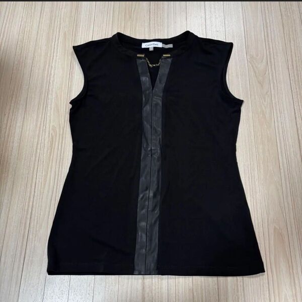 Calvin Klein カルバンクライン ブラック ノースリーブ トップス