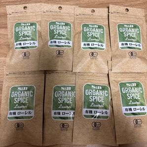 S&B エスビー ORGANIC SPICE オーガニックスパイス有機ローレル 4g 8個セット