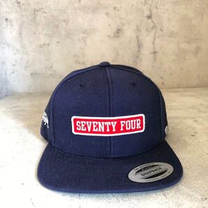 新作●SEVENTY FOUR セブンティーフォー ベースボールキャップ 新品 ネイビー 帽子 ハット