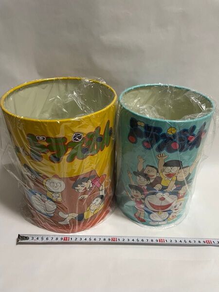 未使用品 ドラえもん ペール缶 2個 藤子不二雄