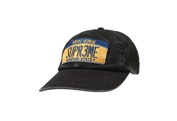 Supreme License Plate 6-Panel "Black"