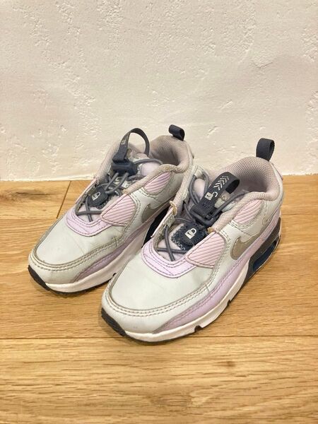Nike Air Max 90 トグル SE キッズシューズ グレー/ピンク
