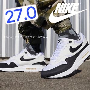 【新品27cm】NIKE|W AIR MAX 1|エアマックス1|ホワイト/サミットホワイト/ブラック "パンダ"