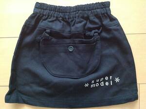 THE SUPER MODEL 黒 スカート 新品タグ付 100 日本製