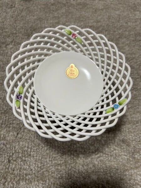 Bone China by MARURI バスケット型小皿