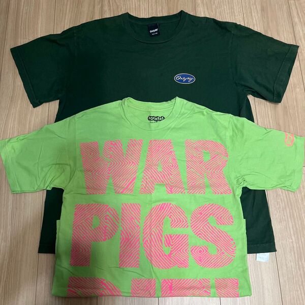 2枚セット ONLY NY Tシャツ ROCKERS NYC WAR PIGS Tシャツ グリーン系