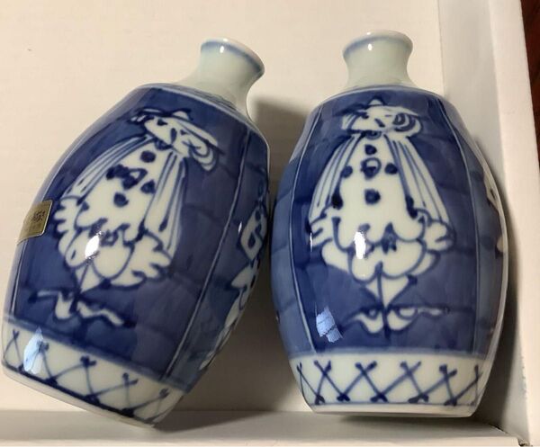 有田焼き 異人 徳利2本と盃5個のセット