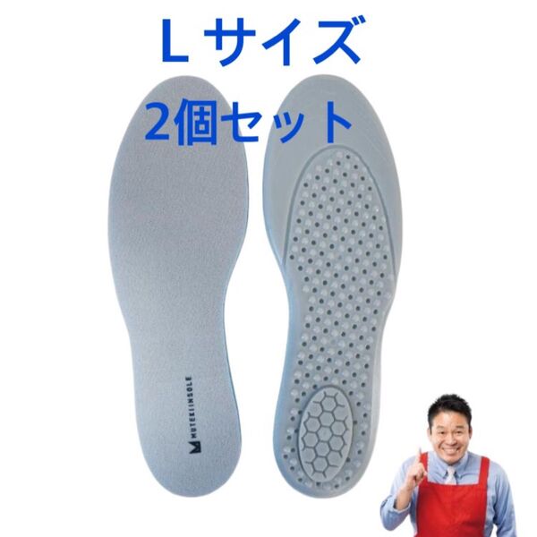 お値下げ不可!お得な2個セット ムテキインソール Lサイズ 男女共用 抗菌防臭