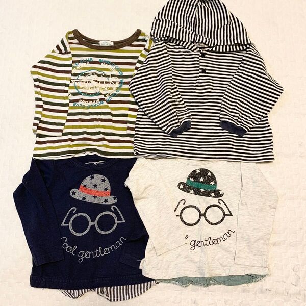 サイズ90センチ ベビー服ロンT セット売り 古着