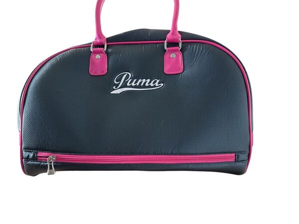 PUMA ボストンバッグ ブラック ピンク スポーツバッグ ジムバッグ