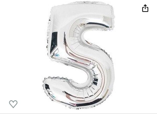 make smile ちょうど良い大きさ 数字バルーン シルバー 誕生日 ウェディング パーティーに (5)