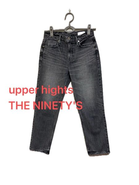 アッパーハイツ ミッドライズテーパードデニムパンツ THE NINETYS