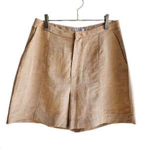 ZARA ザラ キュロット ベージュ リネン レーヨン ショートパンツ ボトムス