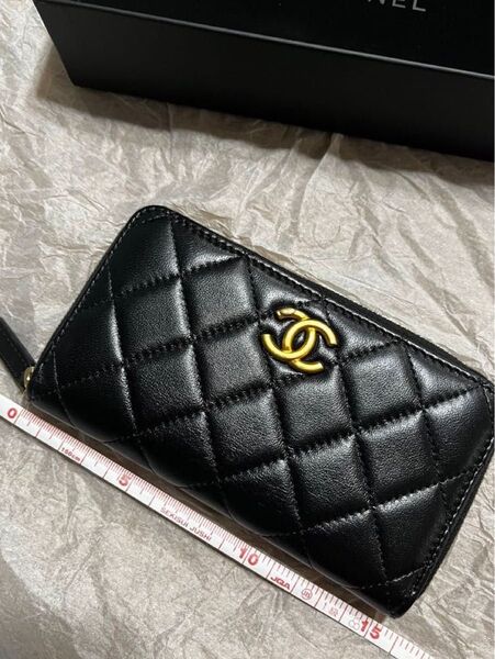 最終値下げ シャネル CHANEL ミディアム ウォレット medium zip wallet 美品