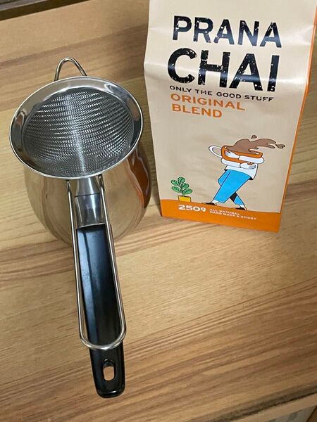 プラナチャイ (PRANA CHAI) オリジナルブレンド 250g ストレーナー ポット付き