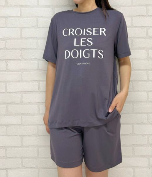 ジェラートピケ レーヨンロゴTシャツ&パンツ