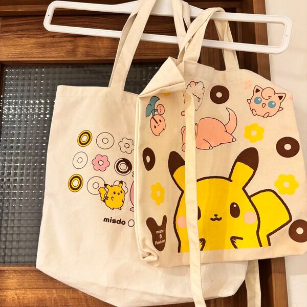 ミスタードーナツ 特典 ポケモン ショルダーバッグ トートバッグ 2種セット
