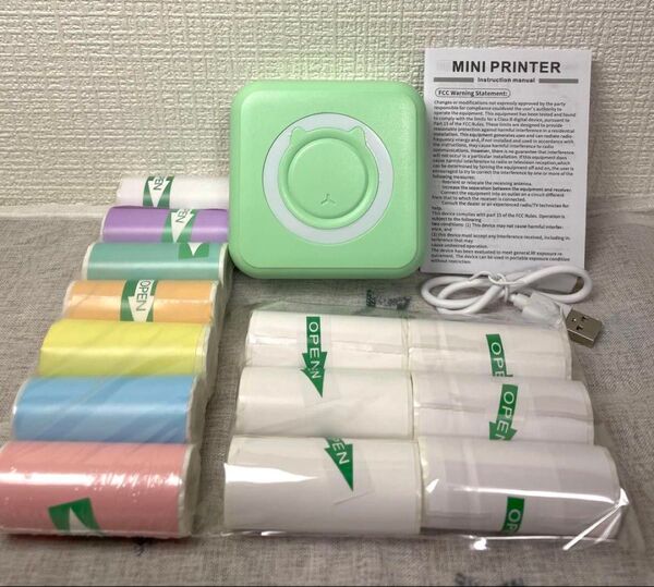 【C15GG】ミニサーマルプリンター スマホ用プリンター ポータブルプリンター