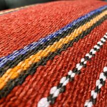 トルコ絨毯で作られたクッションカバー A034 キリム オールドキリム ハンドメイド アンティーク 枕カバー ピローケース トルコ雑貨 長方形_画像8