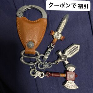 スナックワールド ジャラホルダー ウッドソード、スペースソード、ウッドアックス キーリング
