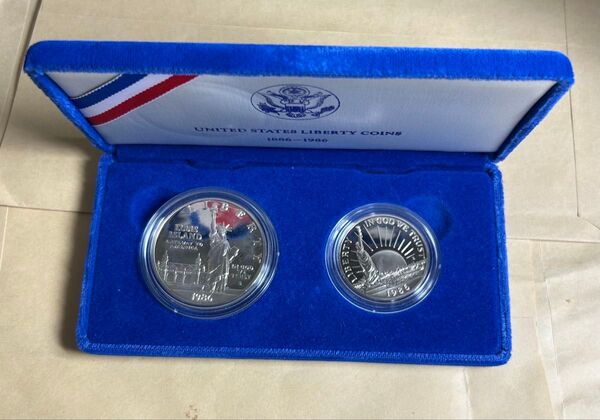 UNITED STATES LIBERTY COIN アメリカ 自由の女神 記念コイン 1986年 プルーフ銀貨