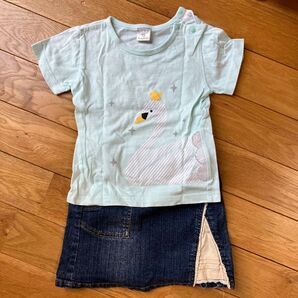 ベビー服 トップスとスカートセット 95cm