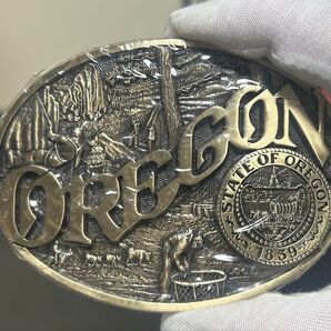未使用オレゴン州のベルトバックル 旧家蔵出し、骨董品、縁起物、お守り、収蔵品
