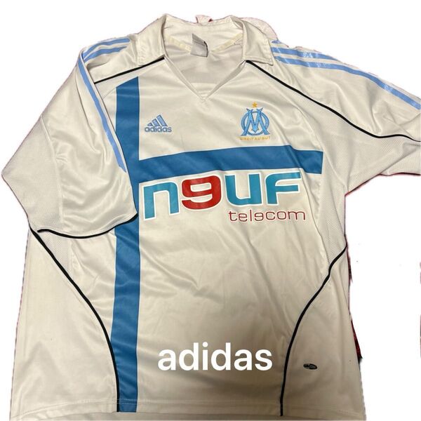 00sマルセイユ サッカーユニフォーム アディダス ゲームシャツ 04-05 Olympique Marseille Home